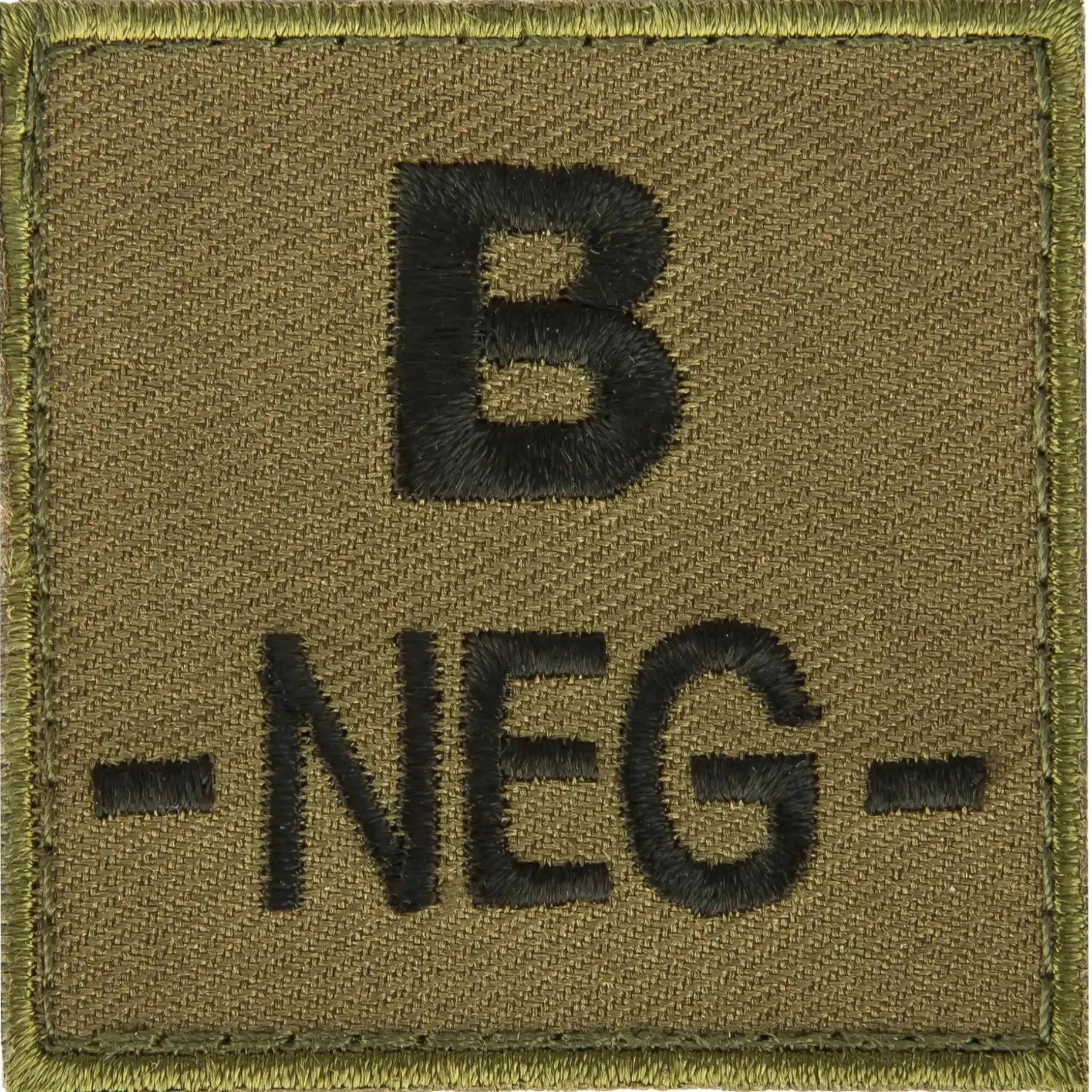 A10 Equipment - Blutgruppenpatch Blutgruppe B neg