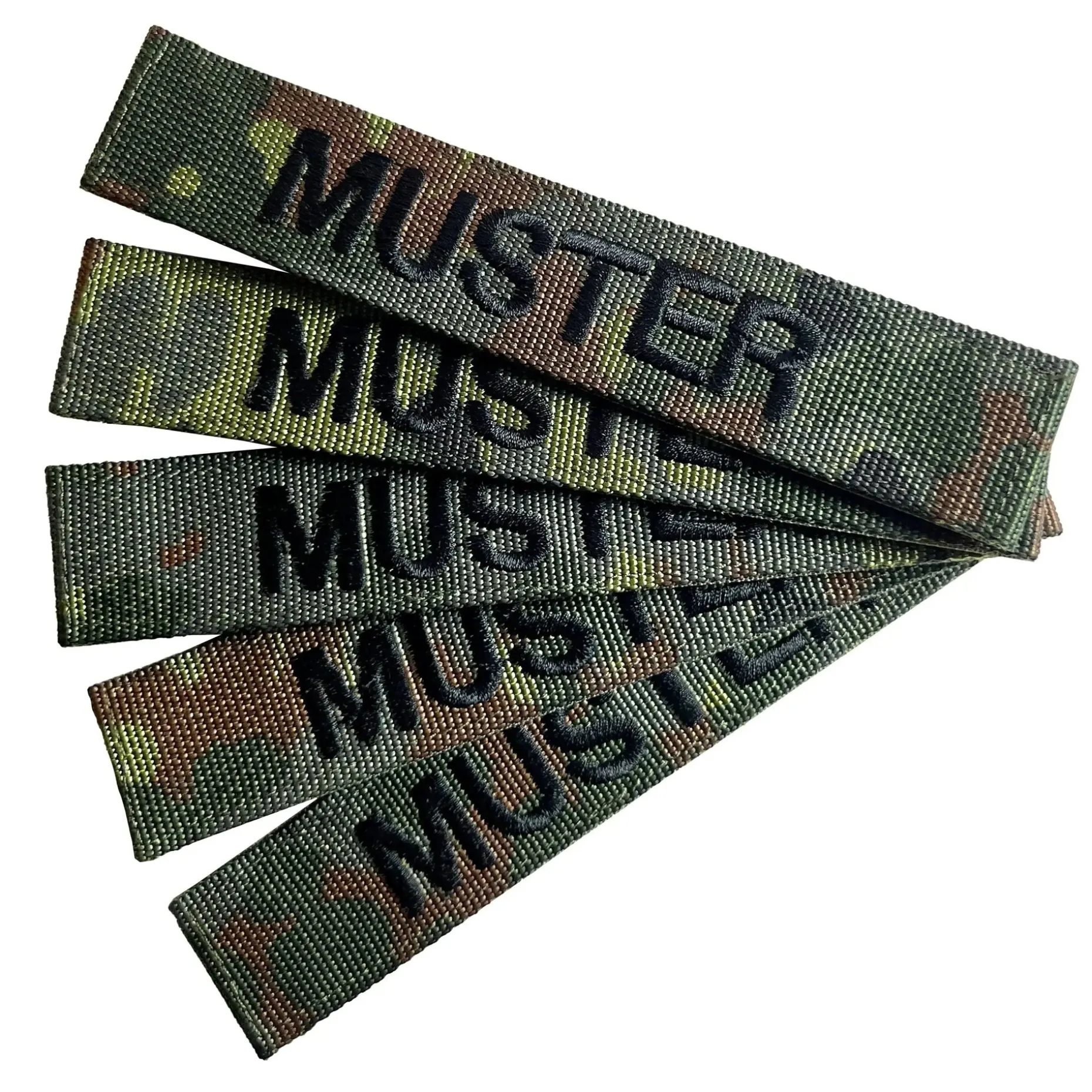 ASMC - Namensbänder 5er Set Flecktarn