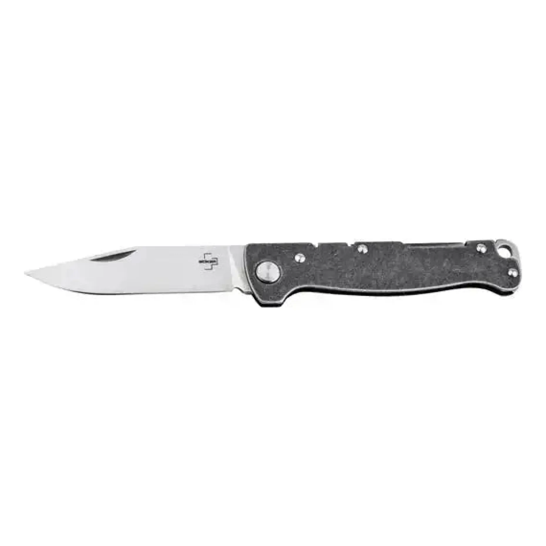 Böker plus - Taschenmesser Atlas Backlock Clippoint silberfarben