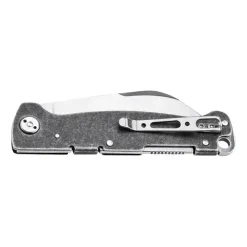 Böker plus - Taschenmesser Atlas Backlock Sheepfoot silberfarben