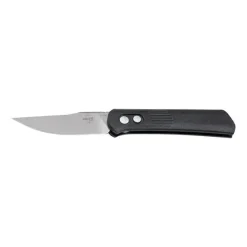 Böker plus - Taschenmesser Alluvial Satin schwarz silberfarben