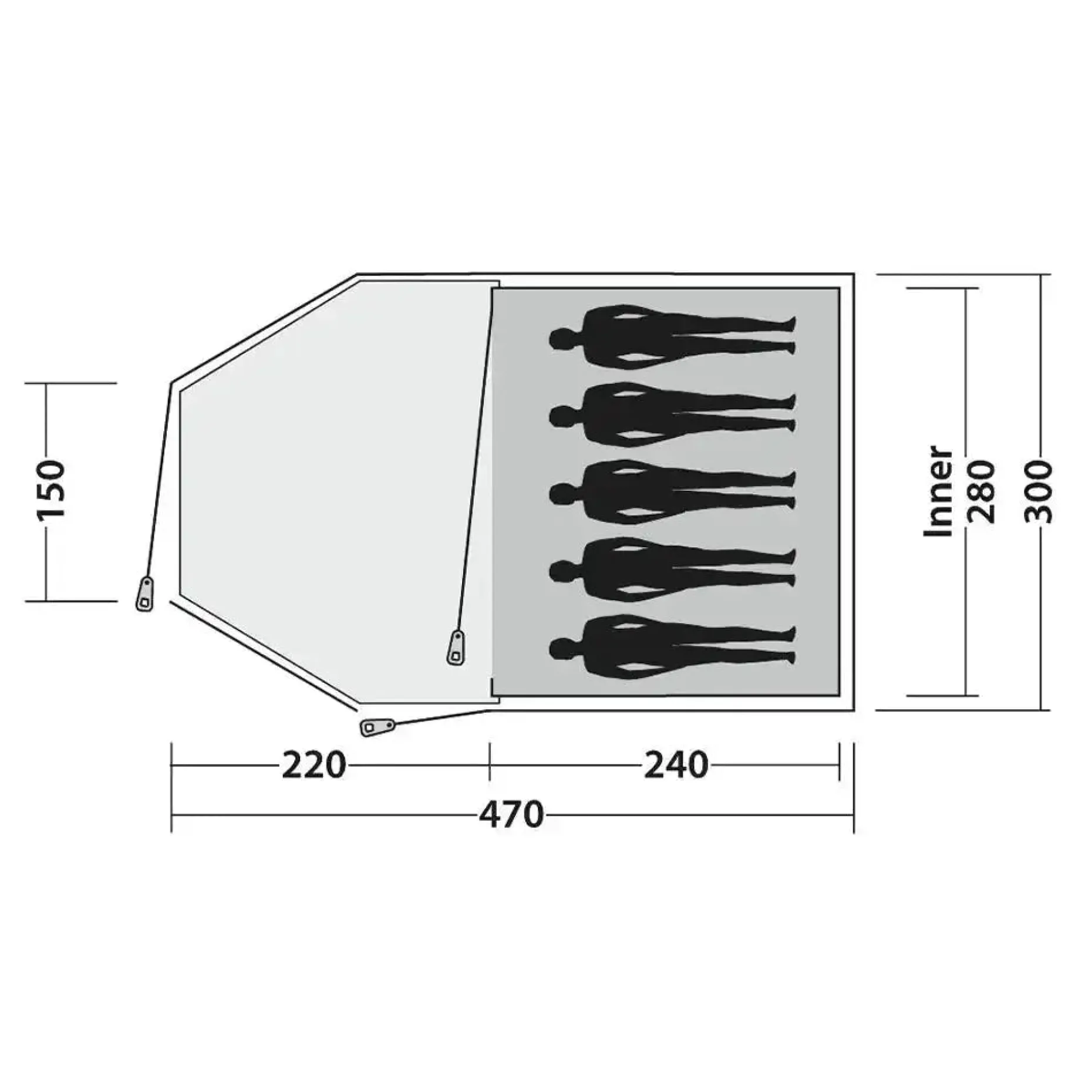 EasyCamp - Kuppelzelt Eclipse 500