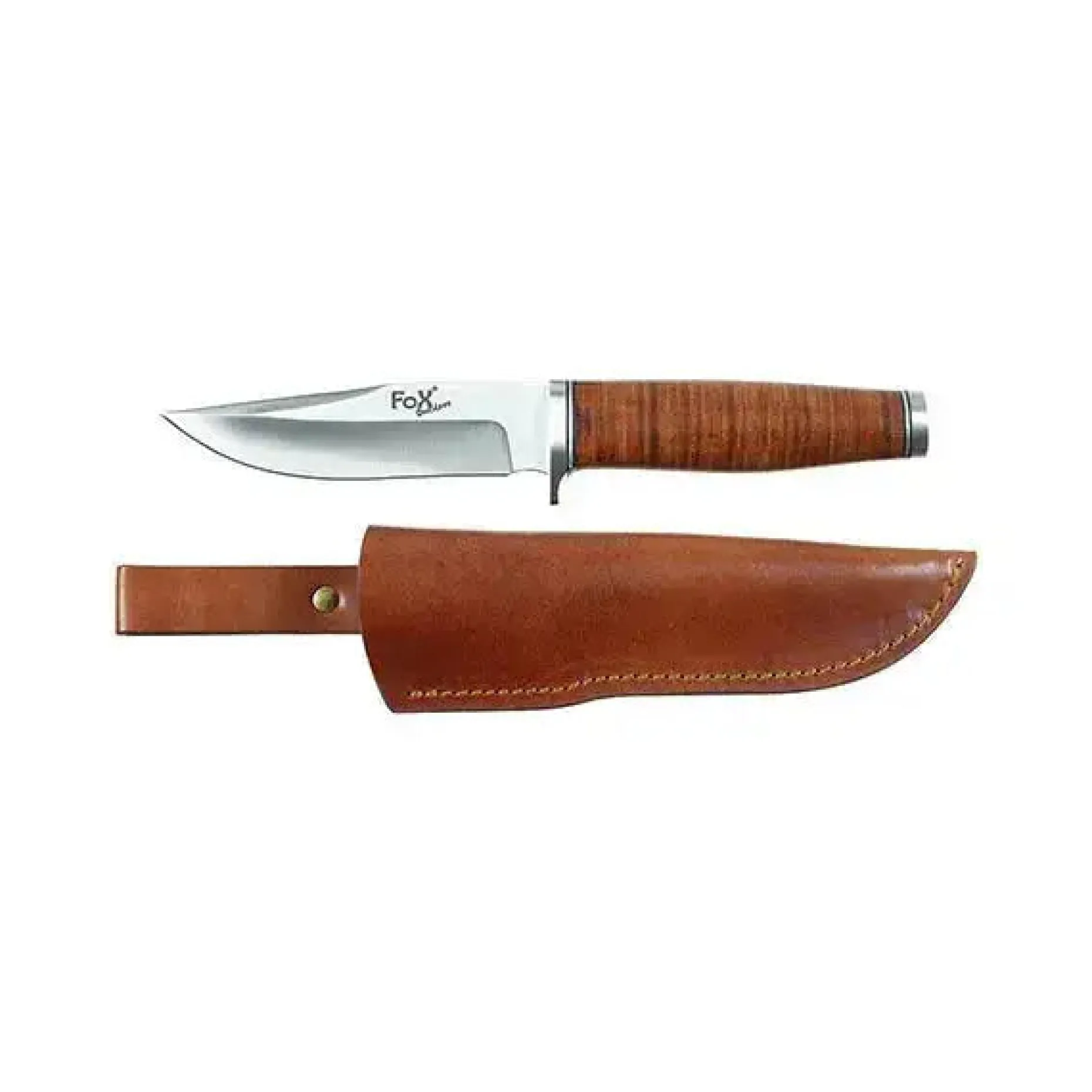 Fox Outdoor - Fahrtenmesser Ranger 11 mit Ledergriff und Scheide