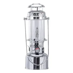 Fox Outdoor - Gaslampe mit Piezo-Zündung silberfarben