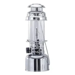 Fox Outdoor - Gaslampe mit Piezo-Zündung silberfarben