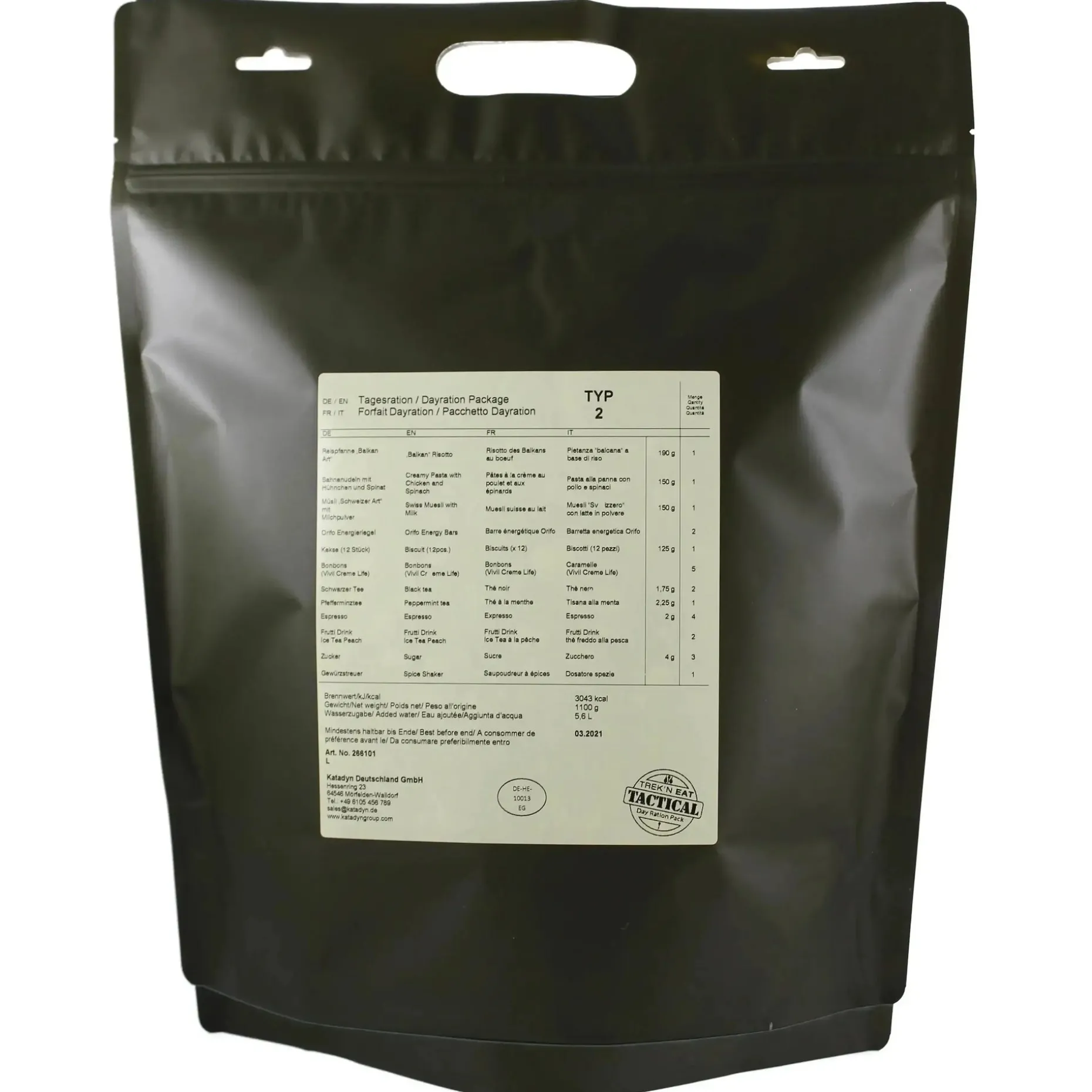Katadyn - Tagesration Day Ration Pack Typ 2