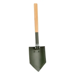 MFH - Klappspaten Deluxe Holzstiel 2-teilig natur