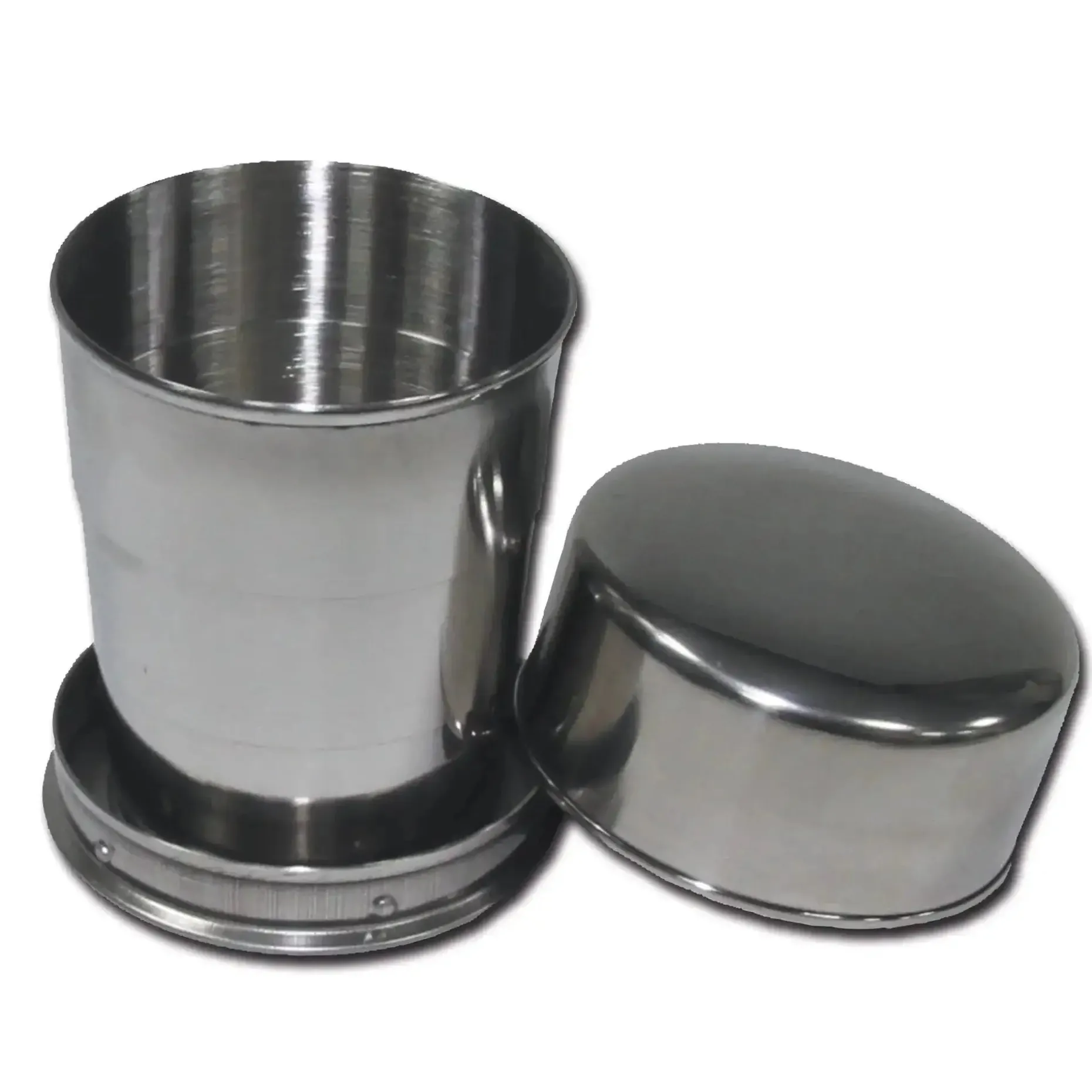 MFH - Teleskopbecher Edelstahl 15 cl