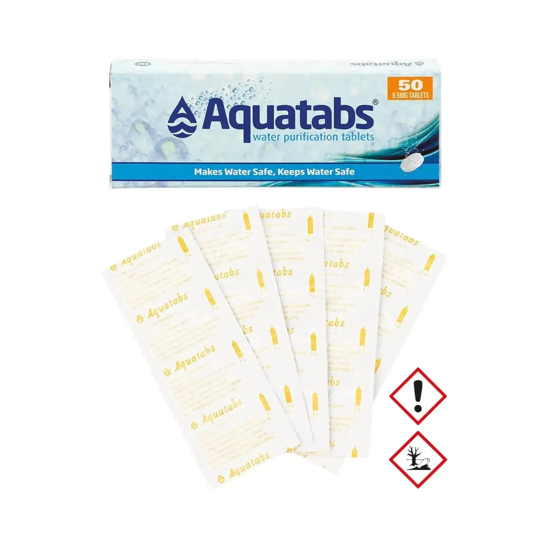 MFH - Wasserreinigungstabletten Aquatabs 50 Tabletten