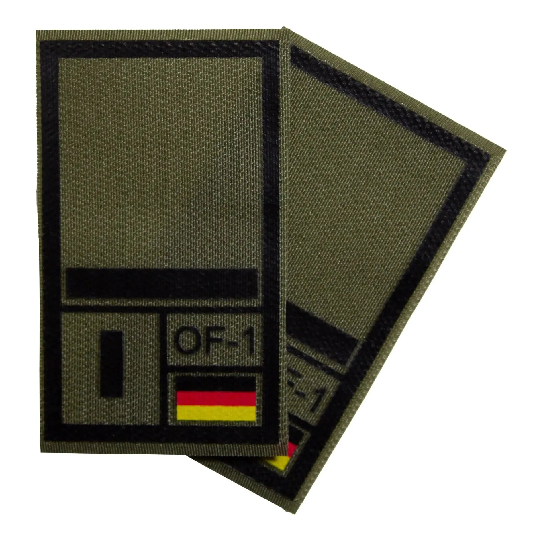 NfD - BW Rangabzeichen International bedruckt Marine Klett für KBS SK Schwarz