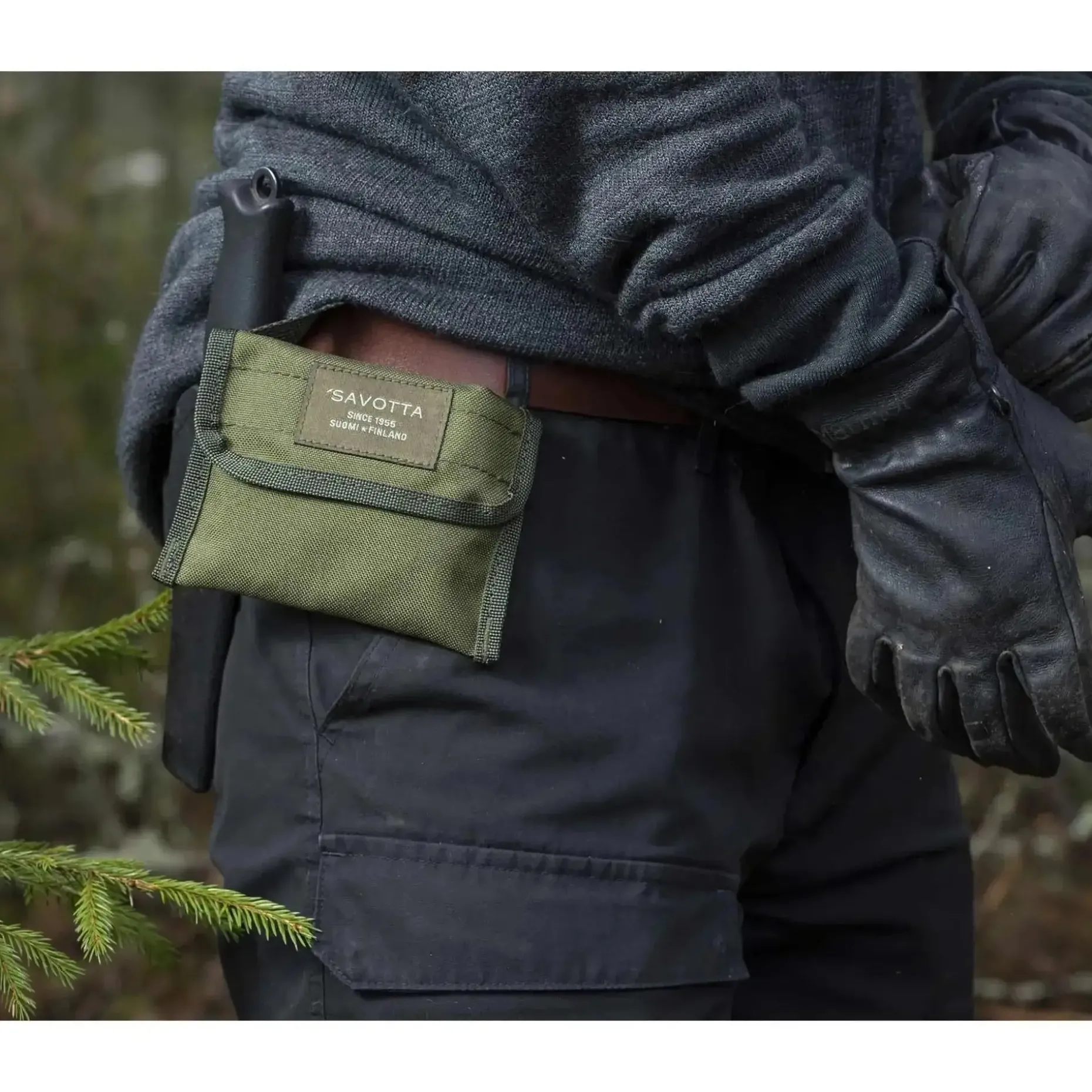 Savotta - Handkettensäge Pocket Saw grün