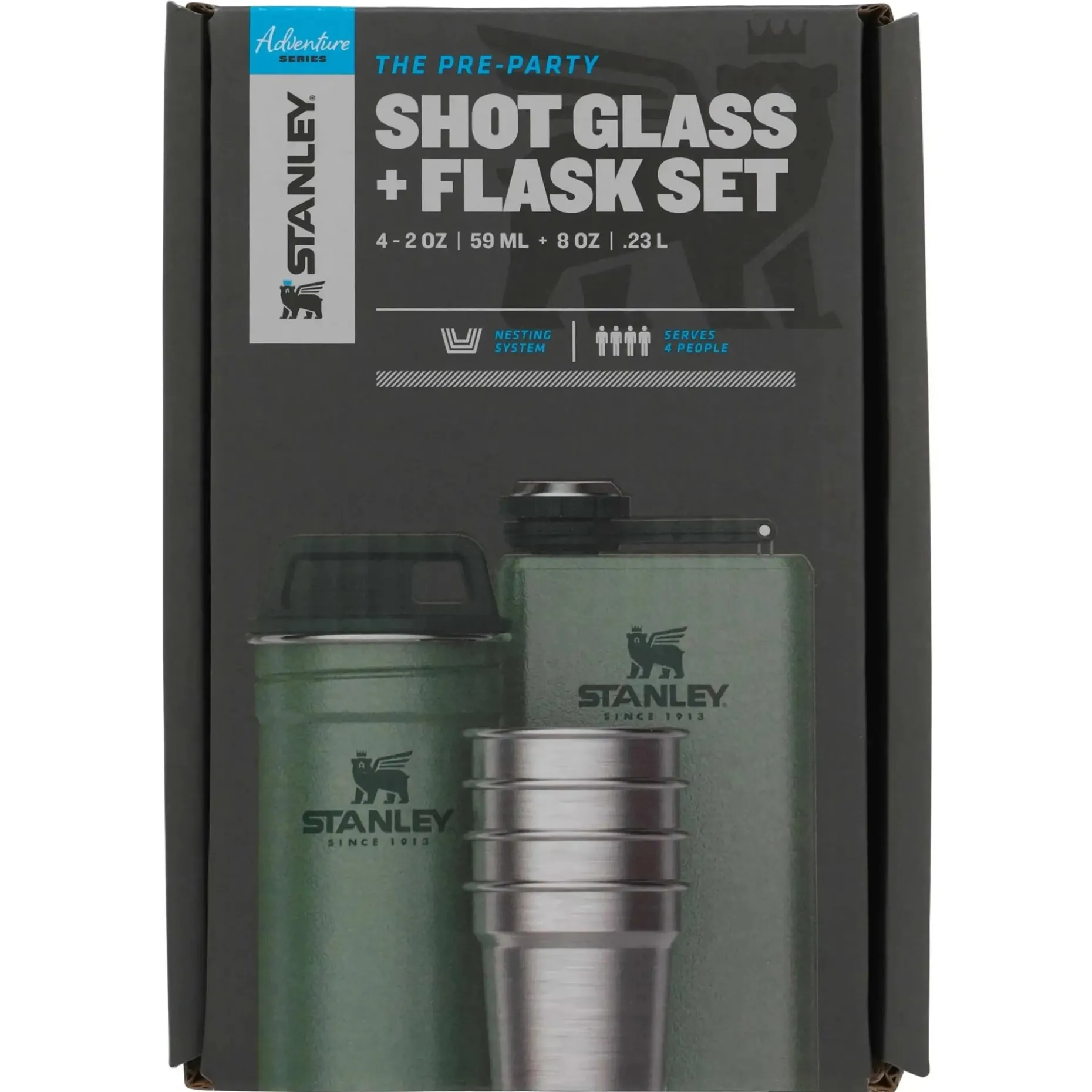 Stanley - Flachmann und Schnapsgläser Set 0.236 L