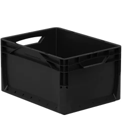 Surplus Systems - Euronormbox Vollwand 40 x 30 x 22 cm schwarz