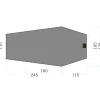 Tatonka - Zeltunterlage Floor Sheet LT Gargia 3 steingrau oliv