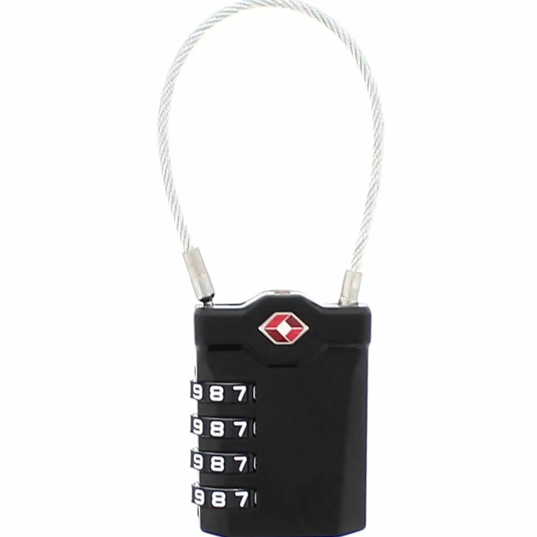 TSA - Gepäckschloss Stahlseil Zahlencode