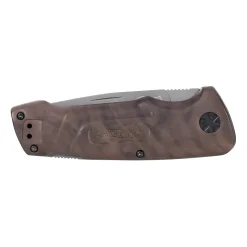 Walther - Taschenmesser BWK 2 Blue Wood Knife silberfarben braun