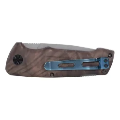 Walther - Taschenmesser BWK 2 Blue Wood Knife silberfarben braun